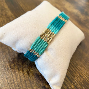 Bracelet Tissé "MEX" Turquoise