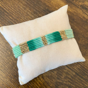 Bracelet Tissé "MEX" Vert