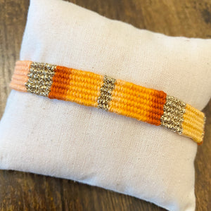 Bracelet Tissé "MEX" Orange
