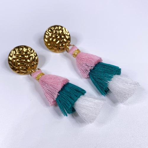 Boucles d'Oreilles Pompons 